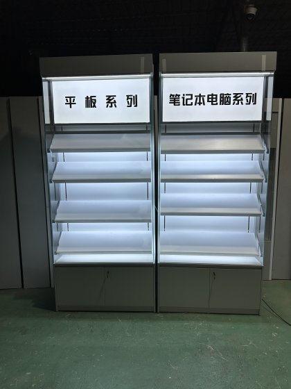 Laptop display counter, second-hand mobile phone wall-mounted high cabinet, carefully selected display cabinet, mobile phone accessories cabinet