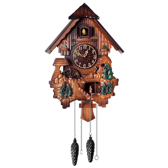 Creative and fashionable cuckoo wall clock cuckoo time chime children's ...