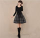Fireworks ironing spring, autumn and winter women's woolen original retro versatile pleated puffy skirt half-body short skirt
