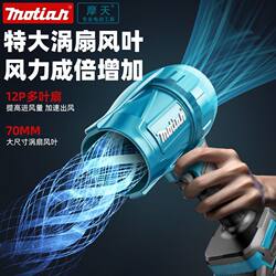 German Makita-Style Pure Copper Violent Blower Lithium Battery Fan for Construction Site, Car Washing, Water Blowing, Snow Removal, Household Handheld Blower