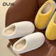 Park Xi 2025 Autumn and Winter Women's Cotton Slippers Home Indoor Warm Plus Fleece Non-Slip Fleece Slippers Couple Cotton Slippers Men