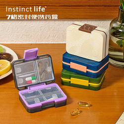 Pill Box, Portable Medicine Dispensing Box, Three Meals a Day, Mini Medicine Box for the Elderly, Portable Small Medicine Box, Seven Days a Week