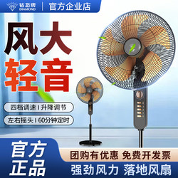 Diamond Brand Electric Floor Fan for Home, Bedroom, Dormitory, Office, Desktop, Strong Wind, Oscillating, Timer, Silent Fan