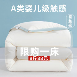 Tongxiang Silk Quilt, Mulberry Silk Quilt, Winter Quilt, Thickened Cotton Quilt, Spring, Autumn, and Winter 5kg Quilt Core, Winter Warmth, Suitable for All Seasons