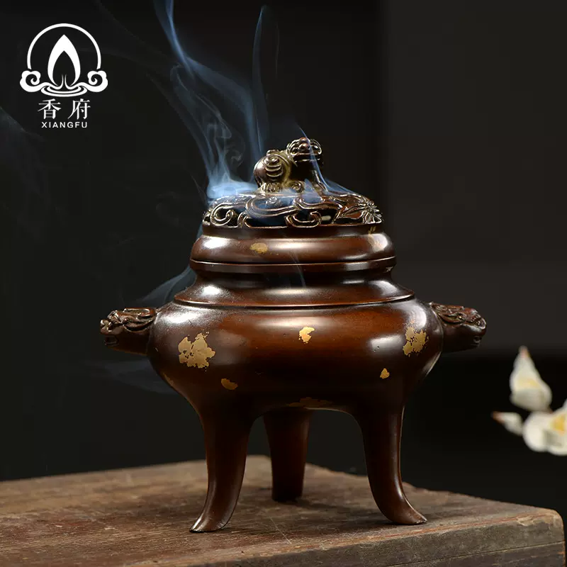 銅器 香炉 鏤盤竜檀香炉 室内薫香炉 茶台香炉 香道具 装飾品 工芸品 銅器 香炉 鏤盤竜檀香炉 室内薫香炉 茶台香炉 香道具 装飾