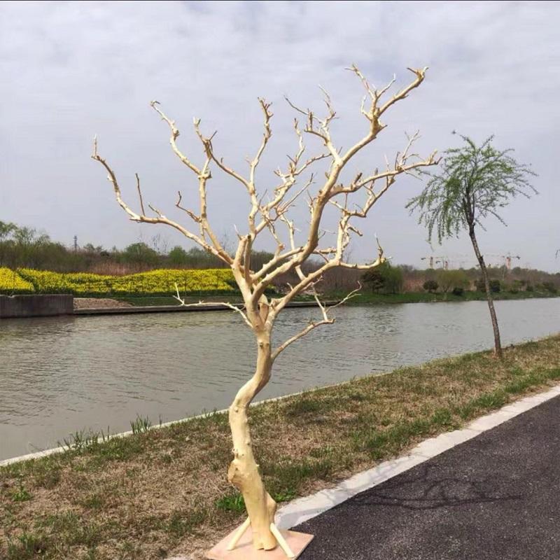 去皮干树枝造景干枝树干许愿树枯树室内造型树枝干原木树枝装饰树-淘宝网