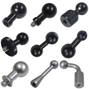 
Mobile phone live support spherical accessories rotary adjustment seat 1/4 screw 3/81315172025 ball head aluminum alloy