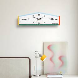 Ins-Style Punch-Free Simple and Stylish Wall Clock for Living Room, Home Use, Light Luxury Creative Decorative Clock, Wall-Mounted Silent Clock