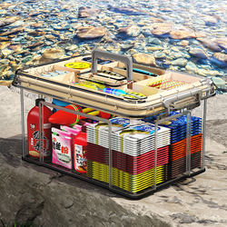 Fishing Gear Storage Box, Multi-Functional Storage Box, Fishing Supplies and Equipment, Fishing Gear Bag, Fishing Tool Box, Accessories Box Collection