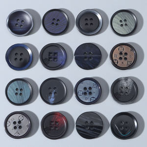 
Four-eye suit buttons High-end round men and women's clothes coat coat resin button woolen suit laser button
