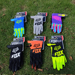Fox Gloves for Kidsren Aged 3-11 Years Old, Motorcycle Cycling Gloves, Full-Finger Mountain Bike Downhill Anti-Slip and Wear-Resistant Gloves