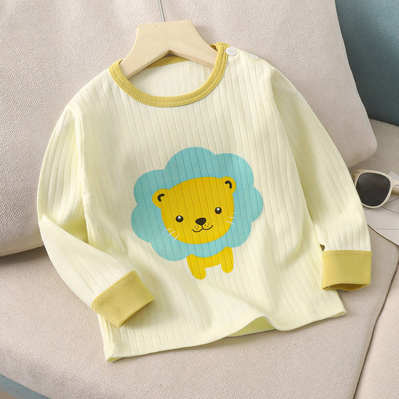 
Baby autumn clothes single piece top newborn baby clothes base shirt men and women children pure cotton long-sleeved T-shirt spring and autumn style