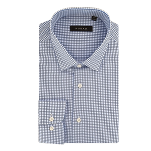 
Haw Par Mall's same style spring and autumn men's checkered blue dp iron-free long-sleeved shirt business casual men's shirt