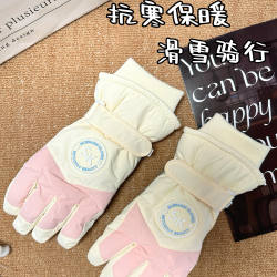 Ski gloves with touch screen, windproof, waterproof and warm gloves