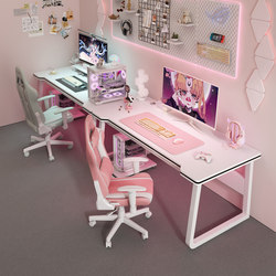 Computer Desk Desktop Double-Person Couple Gaming Desk Bedroom Long Desk Simple Workbench Office Desk