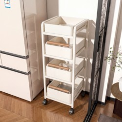 New Kitchen Storage Rack, Multi-Functional Vegetable Storage Cabinet, Household Floor-Standing Multi-Layer Pull-Out Vegetable Storage Rack