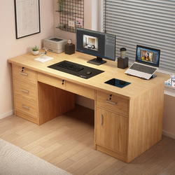 Computer Desk with Drawers, Bedroom Office Desk, Home Simple Modern Study Desk, Writing Desk That Can Hold a Computer Unit