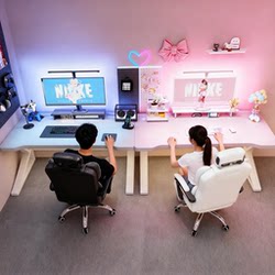 Double Computer Desk Desktop Gaming Desk Set Home Bedroom Long Desk Couple Simple Office Desk Workbench