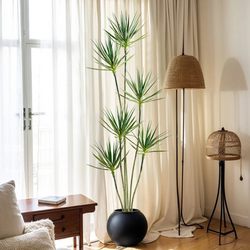 Light Luxury Living Room Artificial Green Plant Dracaena Agave Fake Tree Plant Potted Indoor Decoration Floor-Standing Bonsai Ornament