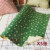 C thickened cowhide = snowflakes on green background = 5 sheets - size 50*70cm 