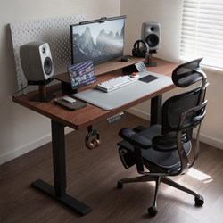 Solid Wood Electric Lift Table Desktop Home Computer Desk Can Be Raised and Lowered Gaming Table Study Office Desk Workbench