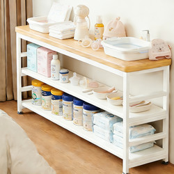 Baby Feeding Table Storage Cabinet Baby Supplies Toy Storage Rack Wall-Mounted Integrated Bedside Cabinet Bedroom Storage Cabinet