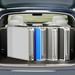 Outdoor Folding Table, Portable Camping Picnic Table, Aluminum Alloy Simple Night Market Stall Table, Adjustable Height Street Stall Table