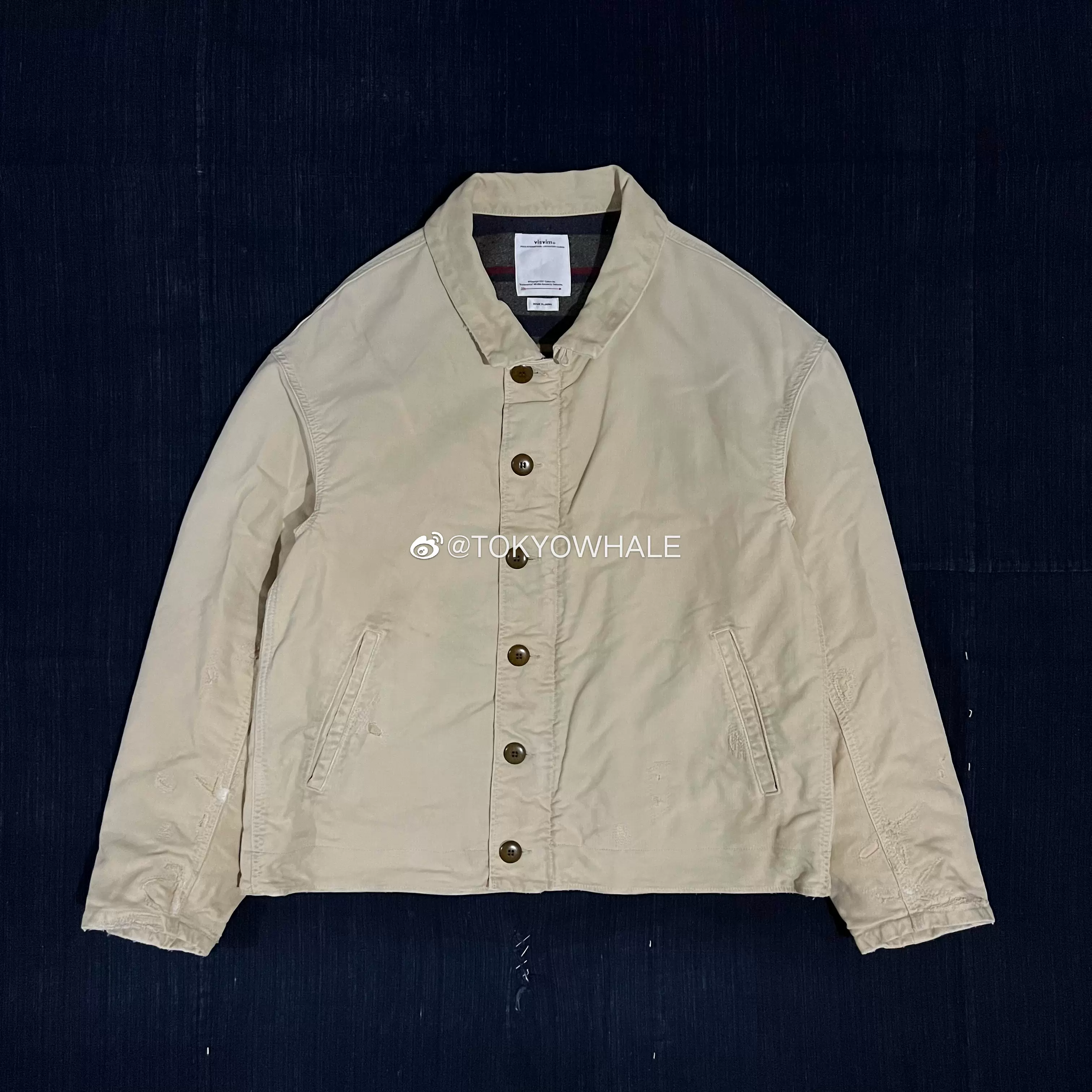 現貨】VISVIM 22AW PURSER DECK JKT G.CORDS 夾克IVORY-Taobao