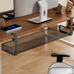 Under desk cable manager cable plug