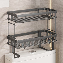 Toilet Shelf Above the Bathroom, No-Drill Installation, Bathroom Storage Cabinet, Restroom Shelf Organizer