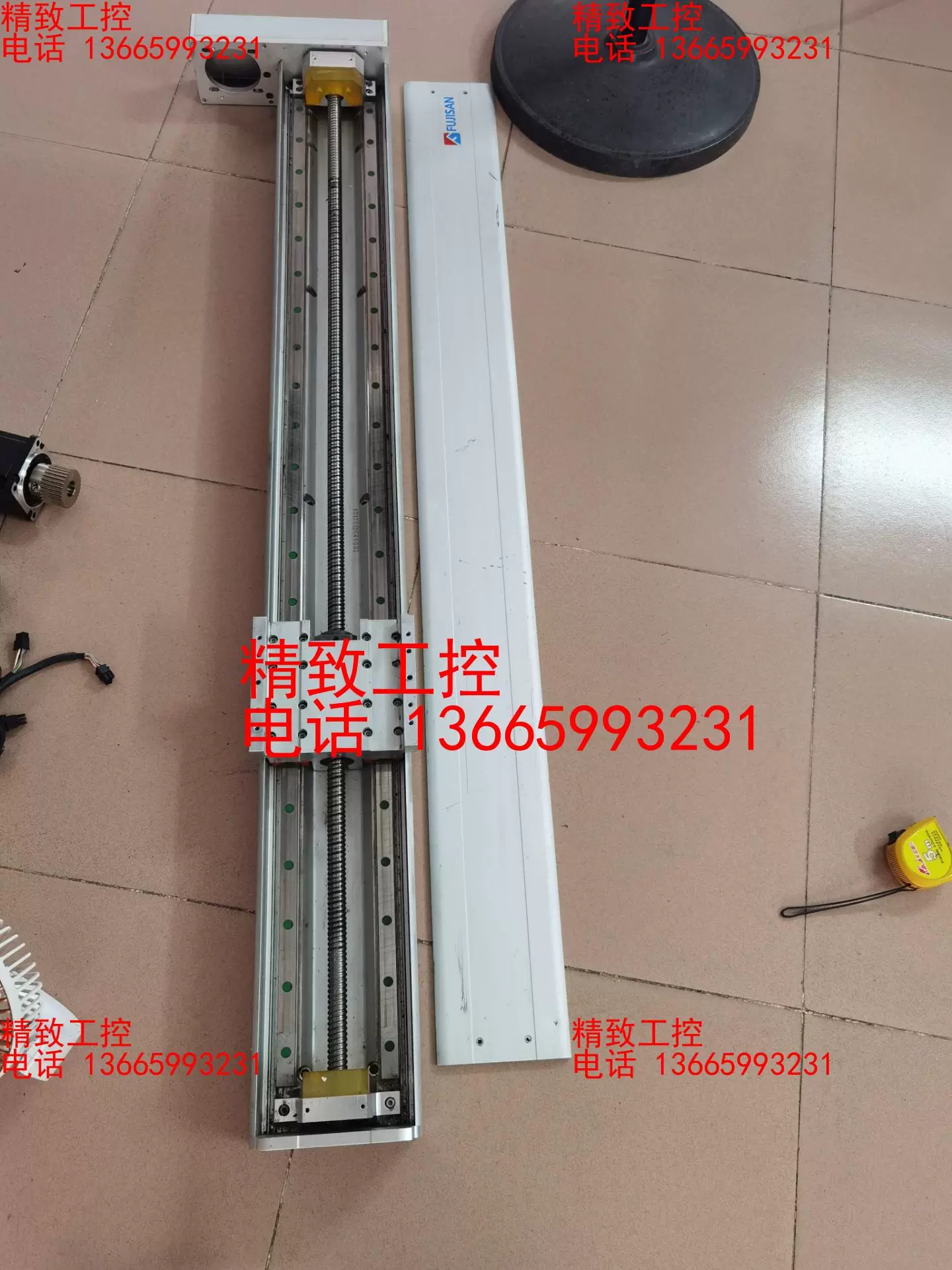 FUJISAN滑台模组。总长1460mm，上银滑块，配套电机-Taobao
