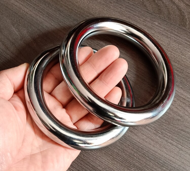 Anneaux D'Entraînement Wing Chun Rubruan - Lot De 2 En Acier Inoxydable - Arts Martiaux Chinois