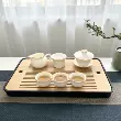 Khay trà hộ gia đình ánh sáng sang trọng hiện đại nhỏ thoát nước lưu trữ khay trà tre khay trà melamine khô đơn giản khay trà