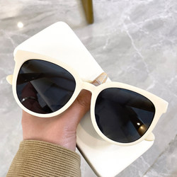 Liu Yifei Style White Sunglasses for Women, High-End 2026 New Sunglasses, Go Where the Wind Blows, White Frame Glasses