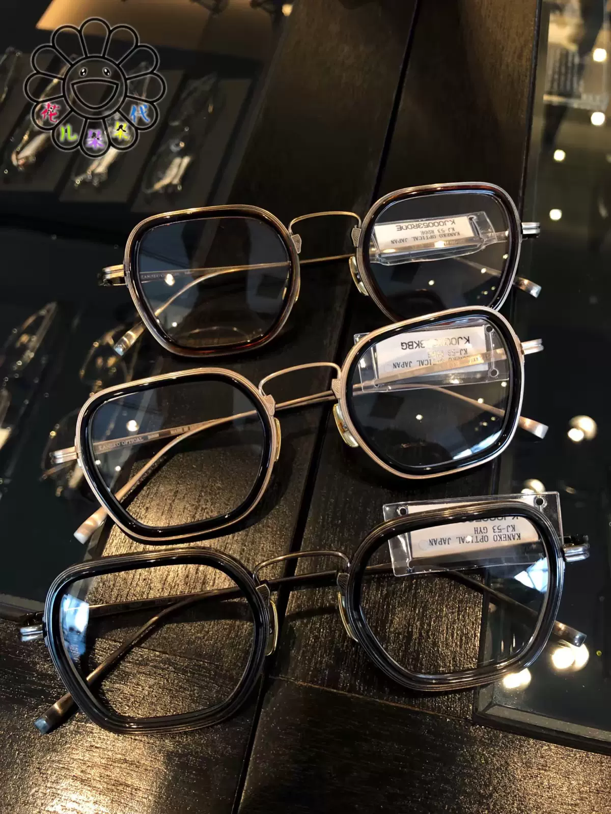 日本代購金子眼鏡鈦合金雕花KANEKO KJ-53 專櫃實拍日本直郵-Taobao