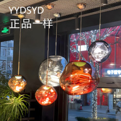 British Tom Dixon Melt Lava Chandelier Designer Model for Villa Duplex Oft Staircase Open Space Living Room Lighting