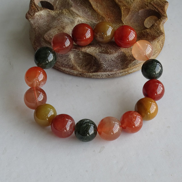 Qian Rui Natural Fu Lu Shou Bracelet Red Rabbit Hair Yellow Rabbit Hair ...