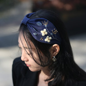 
Flower send original embroidery DIY material bag headband homemade forest hairband embroidered hair accessories kit for best friend gift