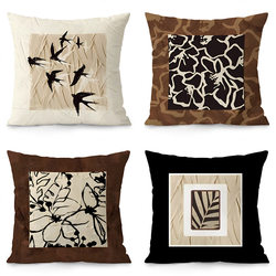 Medieval-Style European Retro French Living Room Sofa Throw Pillow Cushion Light Luxury Backrest Bedroom Pillowcase