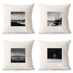 Nordic Black and White Style Simple and Luxurious Throw Pillow for Sofa, Living Room, Headboard, Car, Backrest, Lumbar Support Cushion