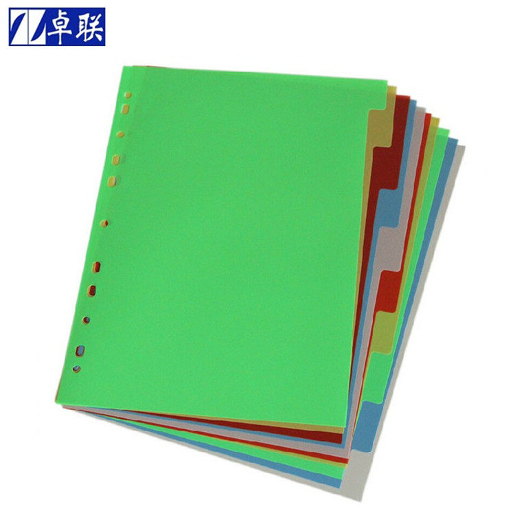 ZARLINK ZL5810A 10페이지 PP 분류 카드 색상 플라스틱 종이 색상 색인 카드 색상 분류 용지-