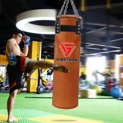 Hanging Sandbag Made of Suede Material, Hollow or Solid, for Children's Martial Arts, Taekwondo, Fighting Training, Home Use