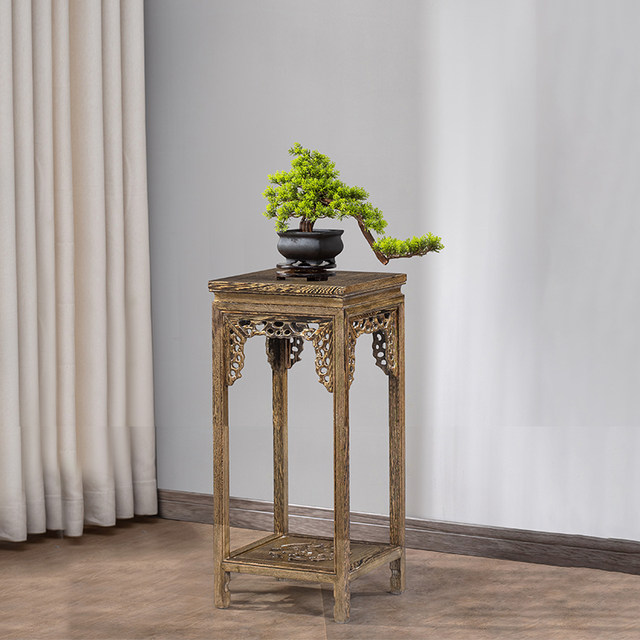 Stilvoller Holzsockel Aus Chicken Wing Wood - Vielseitiger Display-Ständer Für Bonsai, Vasen & Deko-Figuren