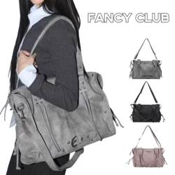Korean New Model Fancy Club Tote Bag, Large Capacity, Same Style as Seulgi, Motorcycle-Style Women's Bag, Shoulder, Handbag, Crossbody Bag