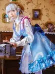 Genshin Tác Động cos Kamisato Ayaka Hoa Thư trang phục hóa trang váy lolita váy trọn bộ có mũ genshin impact cosplay sexy Genshin Impact