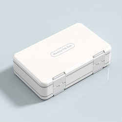Large-Capacity Sealed Medicine Box for Seven Days a Week, Morning, Noon and Evening, Portable Three Meals a Day Medicine Box, Divided into Separate Compartments