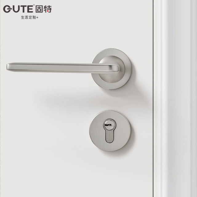 Good bedroom door lock indoor wooden door room magnetic silent wooden ...