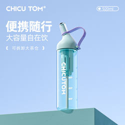 Qigutang Tritan Water Cup, Special for Students Going to School, Kidsren's Straw Cup, Portable Summer Sports Water Bottle When Going Out