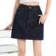 Denning blue denim short skirt for women 2025 summer new hot girl high waist small person anti-exposure A-line hip short skirt