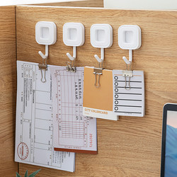 Office Document and Receipt Storage Rack Clip Hook Badge Holder Key Holder No-Drill Wall-Mounted Traceless Adhesive Hook